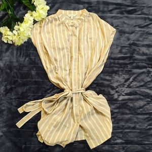 NWOT Women's Lucky Brand button/tie Tunic